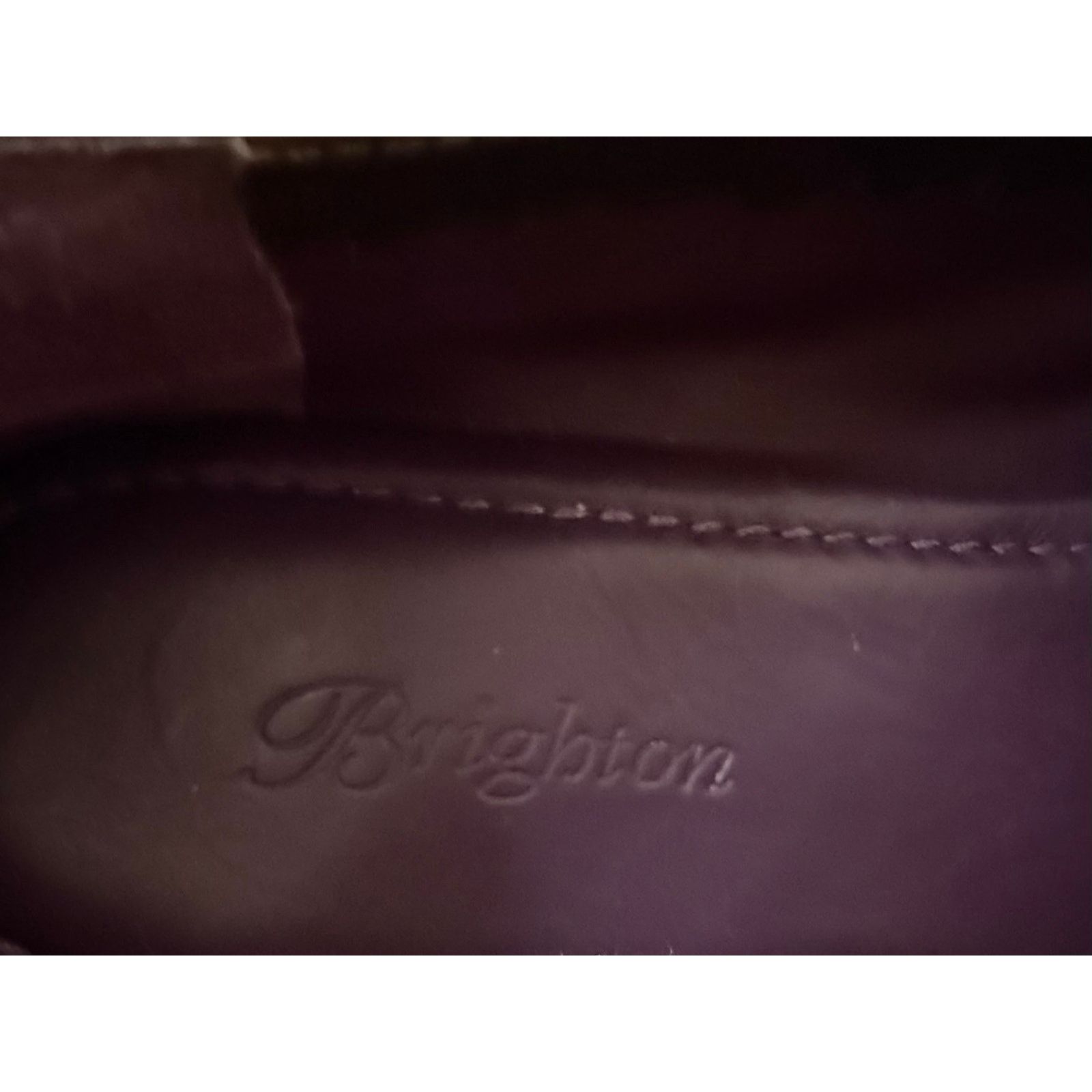 Brighton Brighton 8 1/2 Dark Brown Croc Embossed Leather Loafers Size US 8.5 / IT 38.5 - 9 Thumbnail