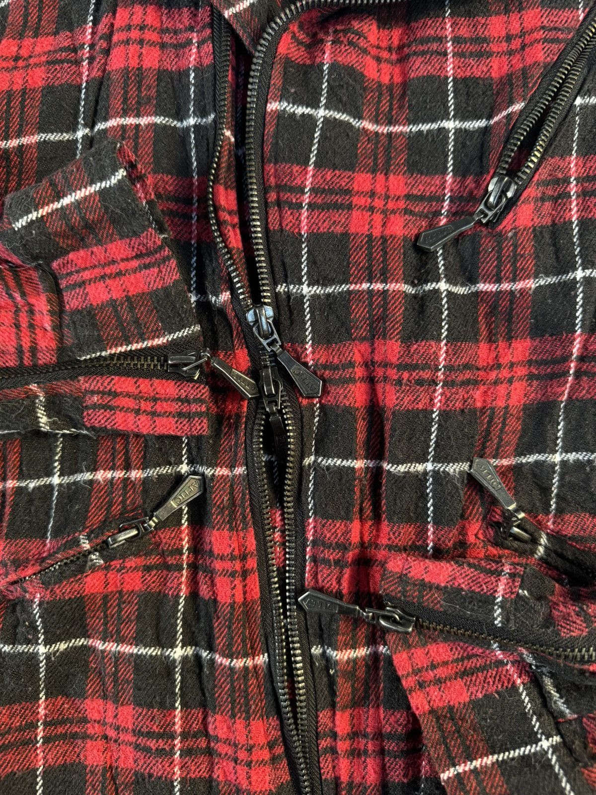 In The Attic In the Attic Tartan Punk Biker Jacket Size M / US 6-8 / IT 42-44 - 5 Thumbnail