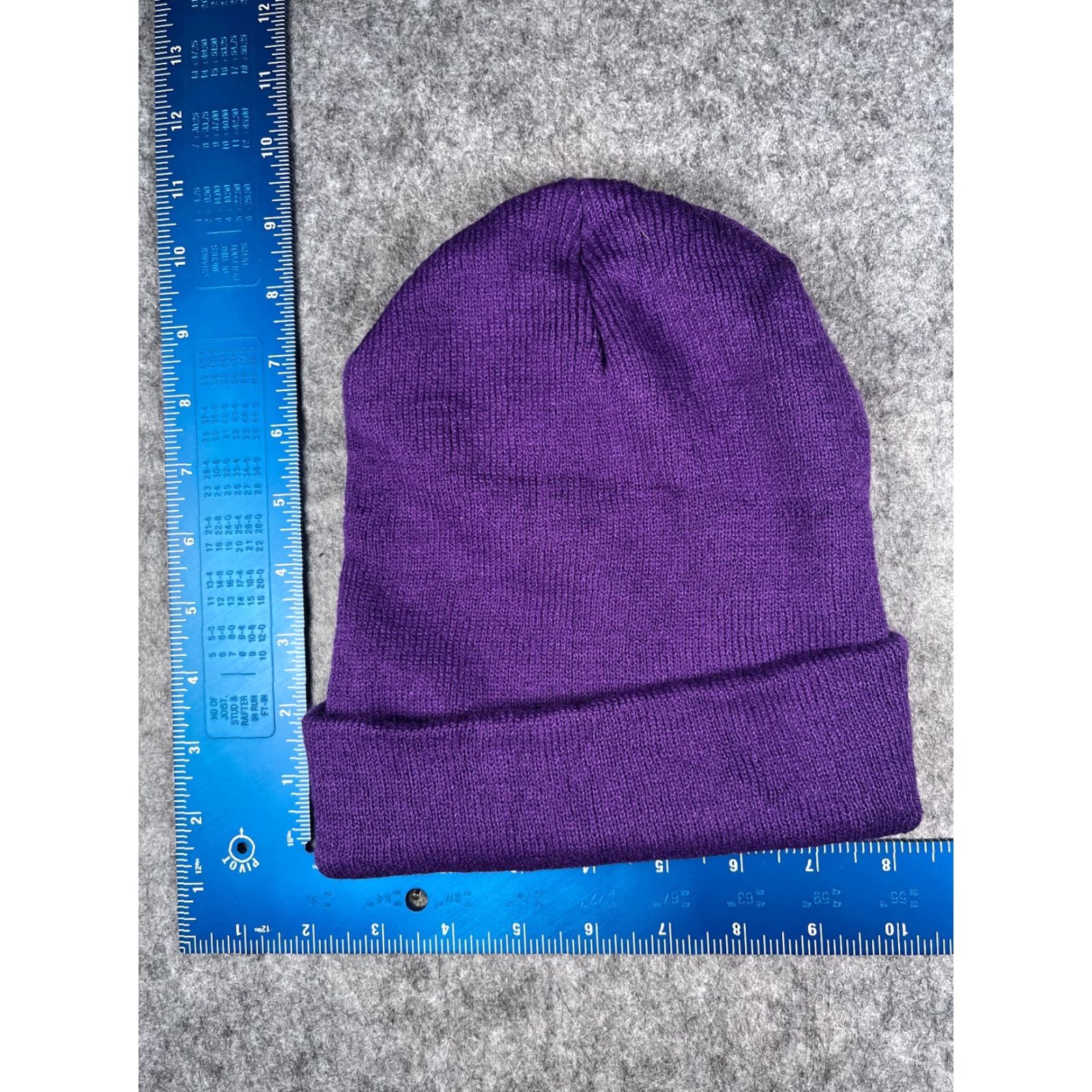 Vintage Weber State University Beanie Adult One Size Purple Knit Embroider Acrylic Toque Size ONE SIZE - 4 Thumbnail