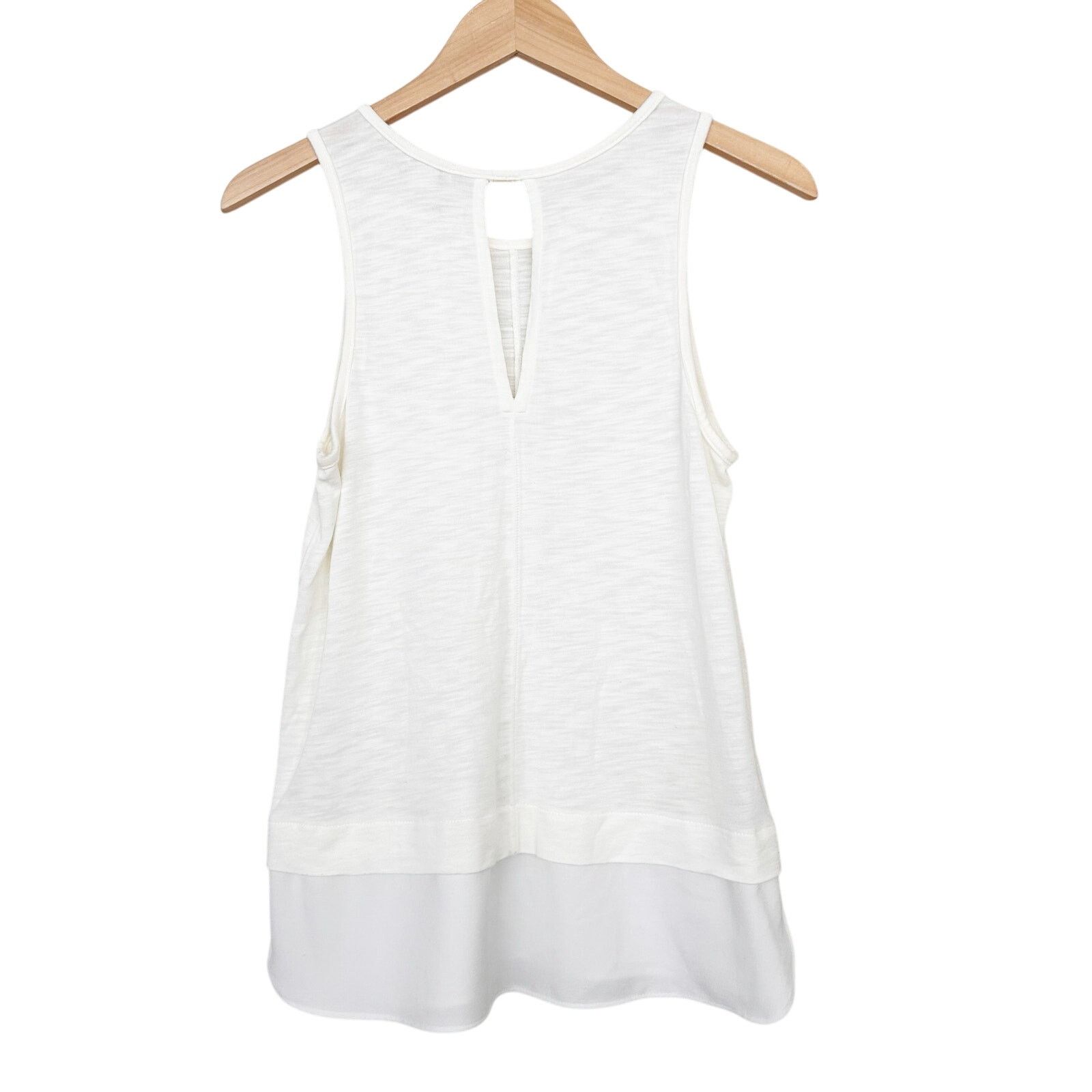 J.Crew J. Crew White Tiered Tank Top Sz S Size S / US 4 / IT 40 - 3 Thumbnail