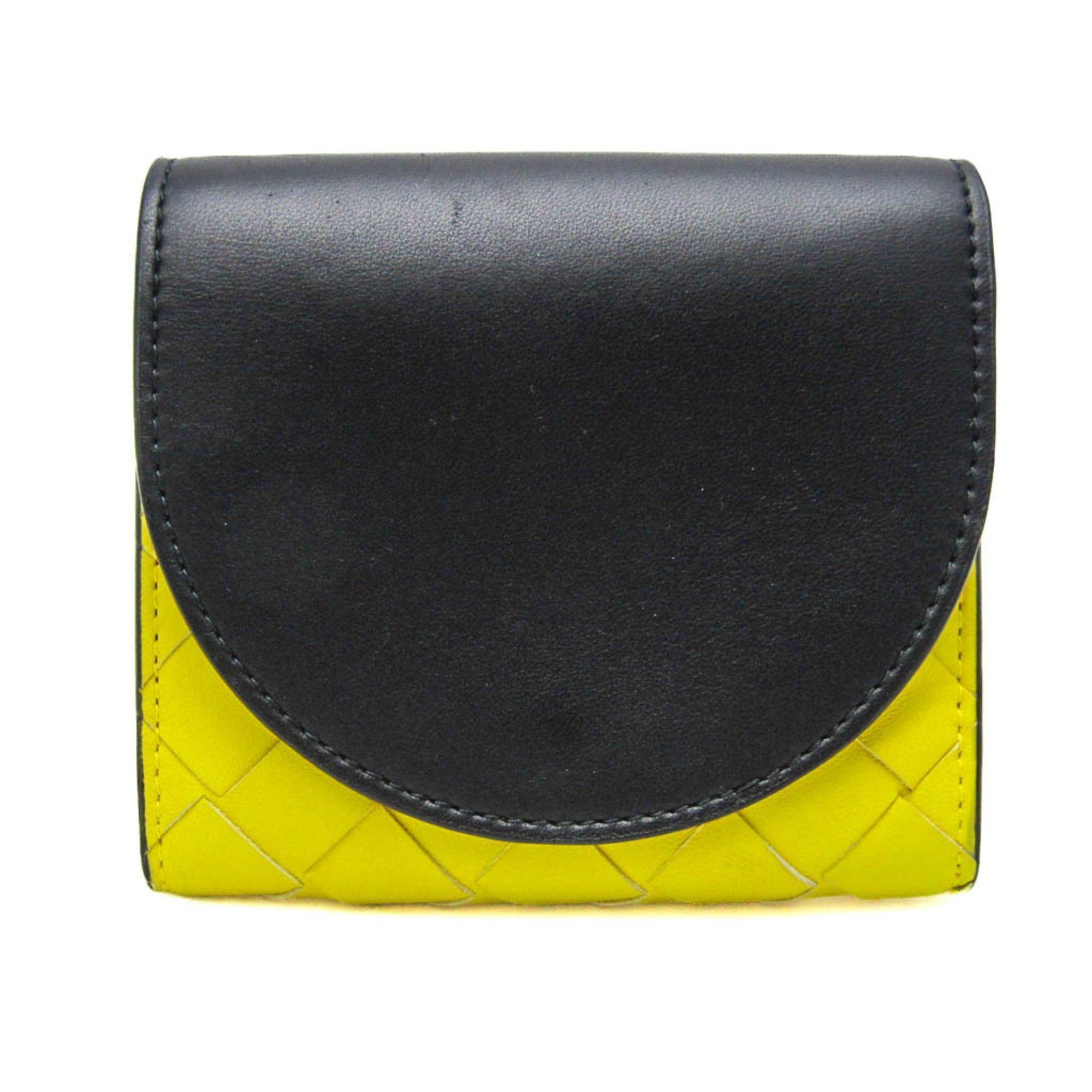 Bottega Veneta Intrecciato Yellow Leather Wallet (Pre-Owned) Size ONE SIZE - 1 Thumbnail