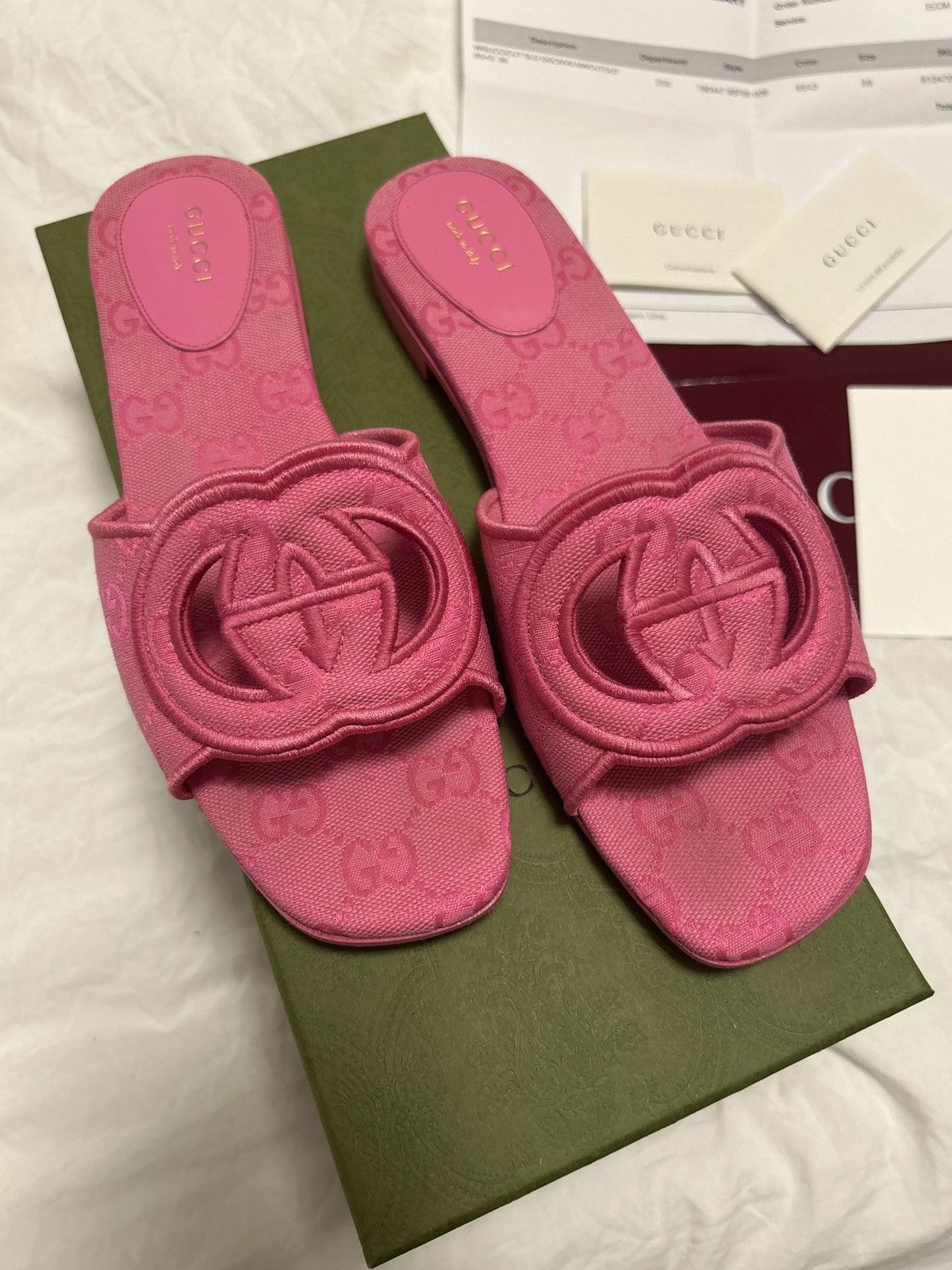 Gucci Gucci Sandals 🩴🩷🍬 Size US 8 / IT 38 - 3 Thumbnail