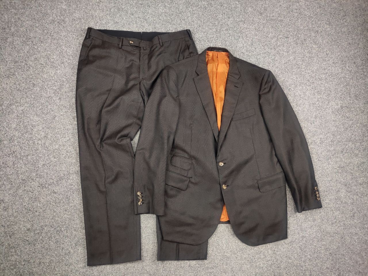 Ermenegildo Zegna Ermenegildo Zegna Electa Check Classic Wool Suit Blazer Size US XL / EU 56 / 4 - 15 Thumbnail