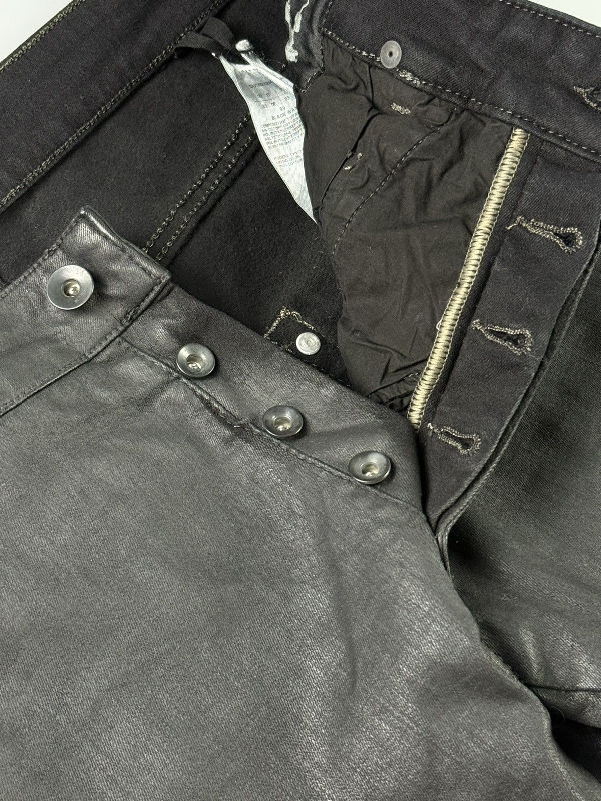 Rick Owens Drkshdw Rick Owens Drkshdw - S/S18 Detroit Cut Waxed Jeans Size US 32 / EU 48 - 6 Thumbnail