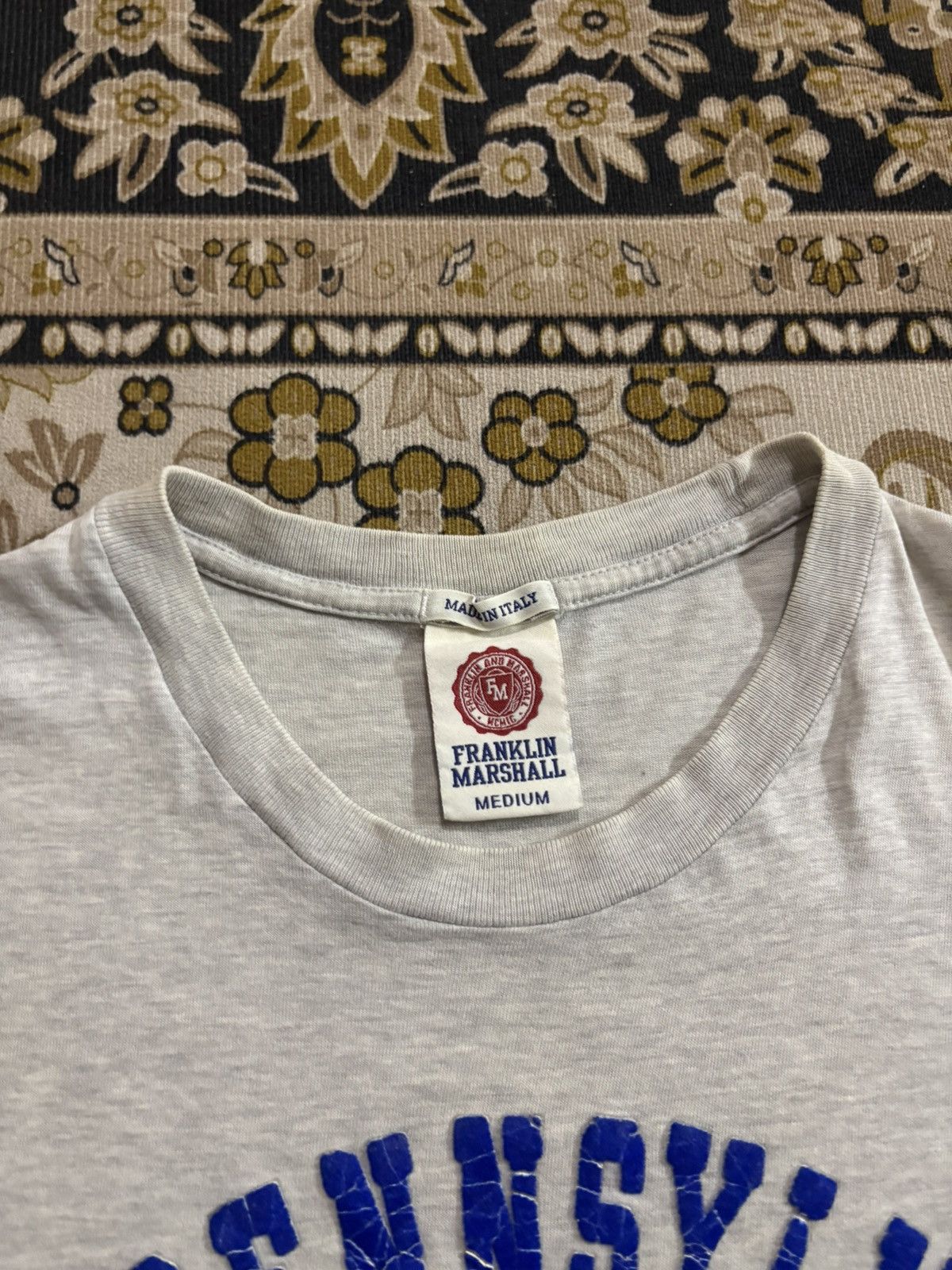 Franklin & Marshall FRANKLIN & MARSALL Spellout Tee Size US M / EU 48-50 / 2 - 5 Thumbnail