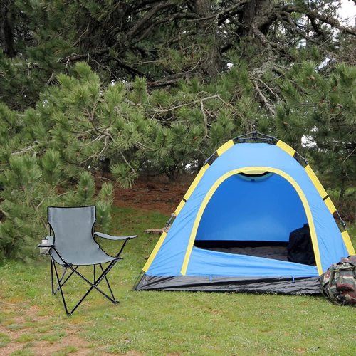 Designer × Homemade YSSOA Portable Folding Grey Camping Chair, Large Size US L / EU 52-54 / 3 - 3 Thumbnail