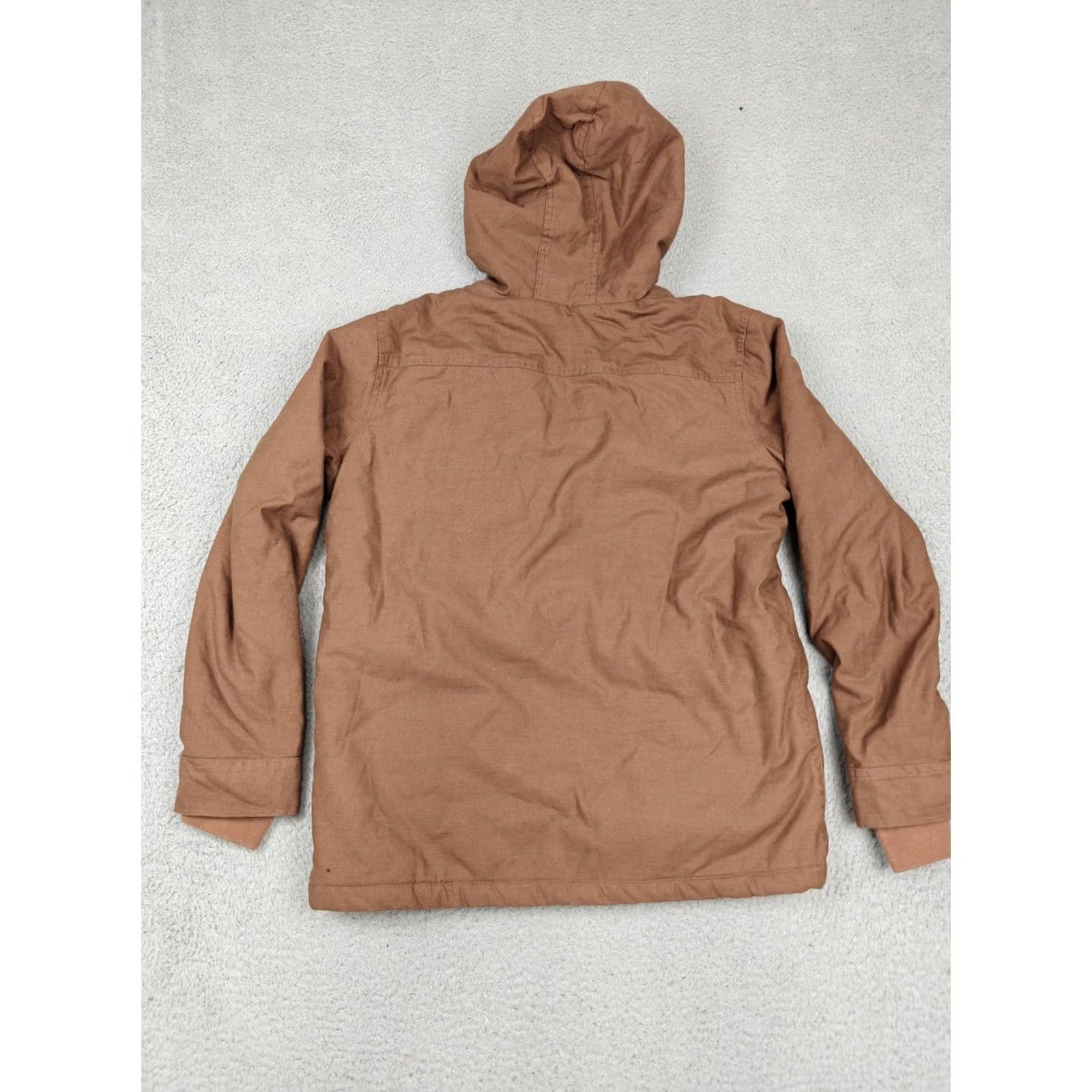 Rip Curl Rip Curl Jacket Mens Small Brown Hooded Rolling Thunder Sherpa Lined Canvas New Size US S / EU 44-46 / 1 - 5 Thumbnail