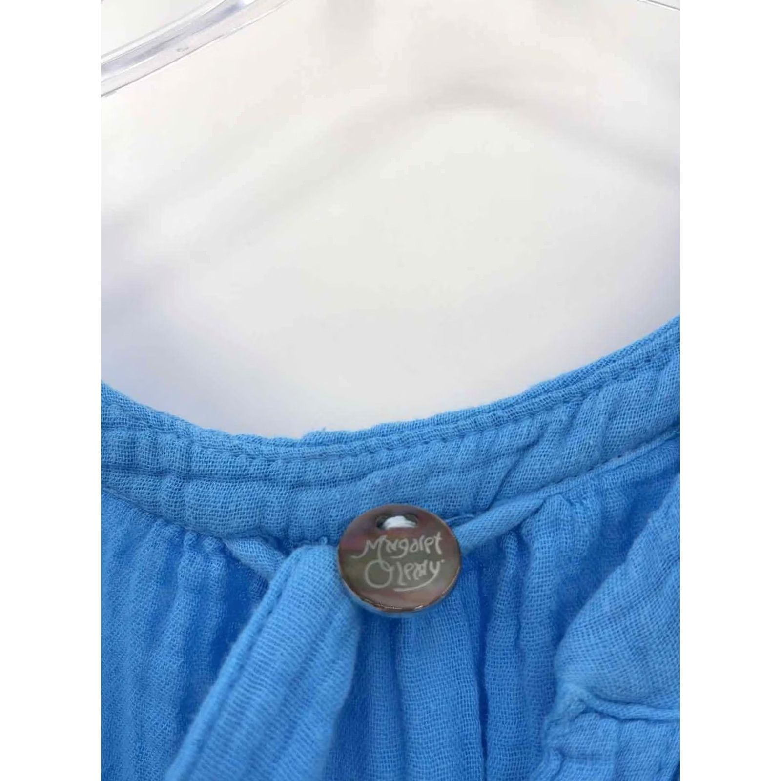 Vintage Margaret O'Leary Dress Maxi Long Sleeve Blue Size One Size Pre-Owned Size ONE SIZE - 3 Thumbnail