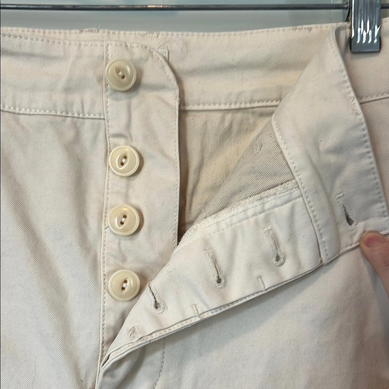 Alex Mill Alex Mill Cream Twill Pants Size 27" / US 4 / IT 40 - 3 Thumbnail