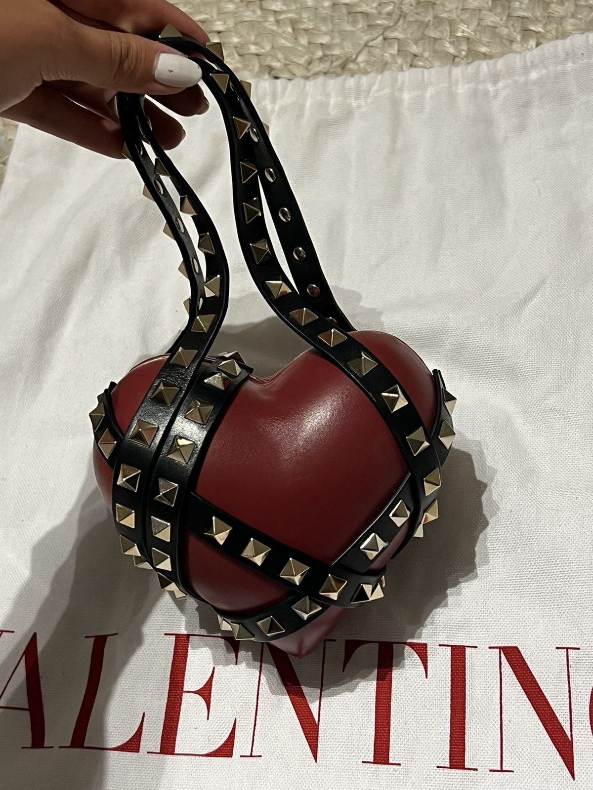 Valentino “Rockstud Heart” Bag