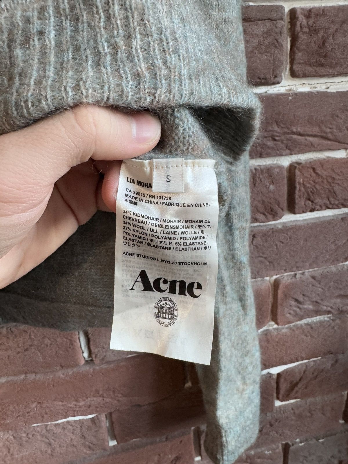 Acne Studios Acne Studios LIA Mohair Small Sweater Knit Luxury Casual S Size S / US 4 / IT 40 - 6 Thumbnail