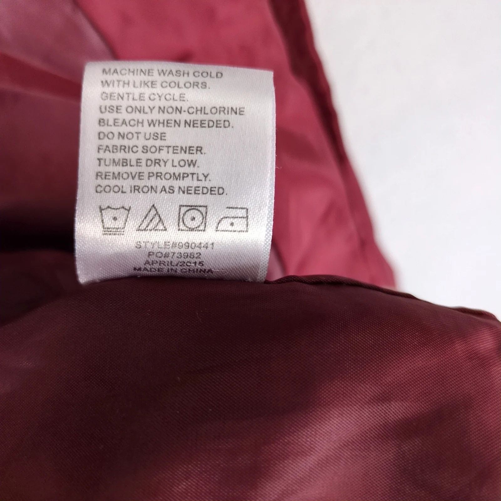 Other Rampage Merlot Puffer Coat Women's M Hooded Full Zip Pockets Size M / US 6-8 / IT 42-44 - 10 Thumbnail