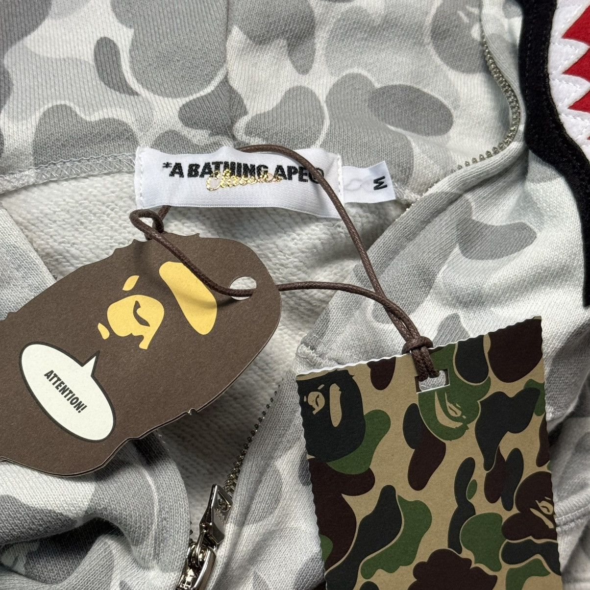 Bape New Bape Harajuku Limited Camo Full Zip Shark Hoodie Size US M / EU 48-50 / 2 - 7 Thumbnail