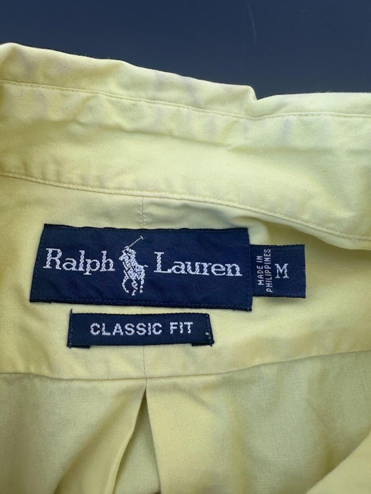 Polo Ralph Lauren Ralph Lauren Yellow Classic Fit Shirt Medium Size US M / EU 48-50 / 2 - 3 Thumbnail