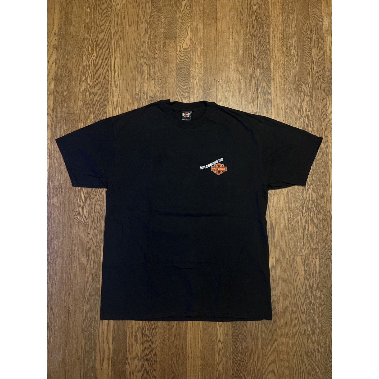 Harley Davidson Harley Davidson T Shirt Black XL Nashville Vintage 90s Size US XL / EU 56 / 4 - 4 Thumbnail