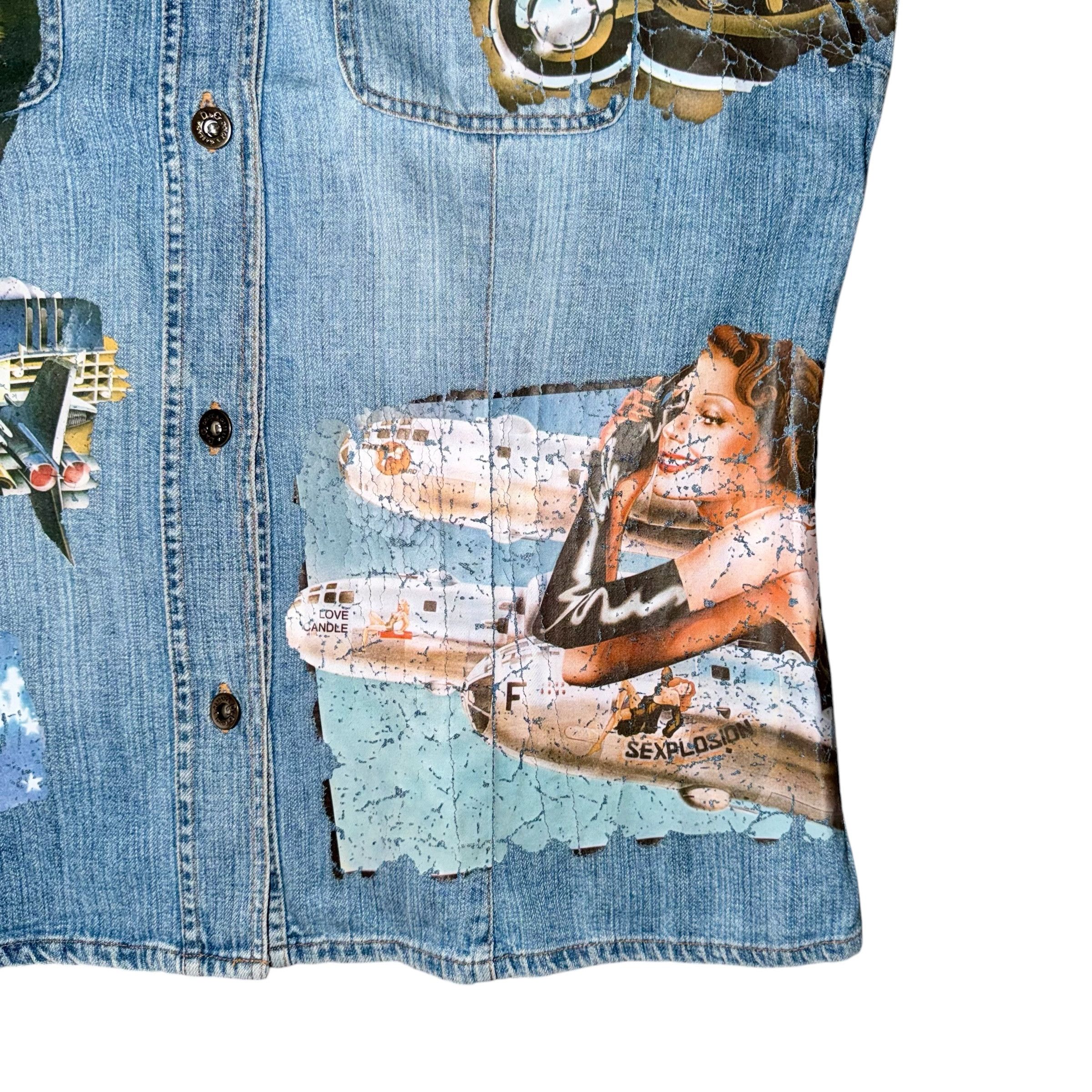 Dolce & Gabbana DOLCE&GABBANA AW2004 DENIM VEST Size US XL / EU 56 / 4 - 9 Thumbnail