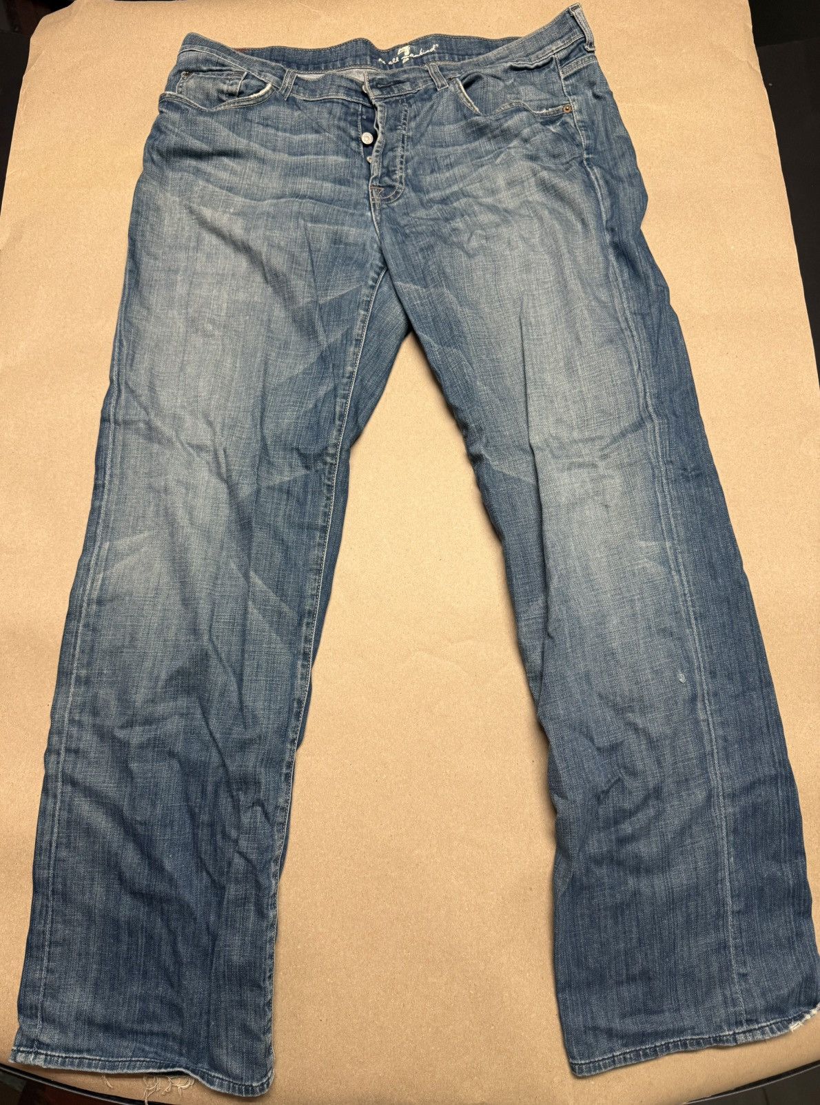 7 For All Mankind Seven 7 For All Mankind Jeans 38 x 34 Stretch Relaxed Fit Size US 38 / EU 54 - 1 Thumbnail