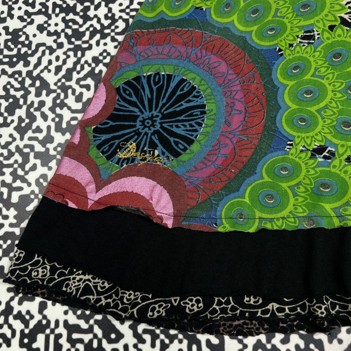 Desigual Vintage Y2K Desigual Floral Abstract Retro Style Midi Dress Size M / US 6-8 / IT 42-44 - 13 Thumbnail