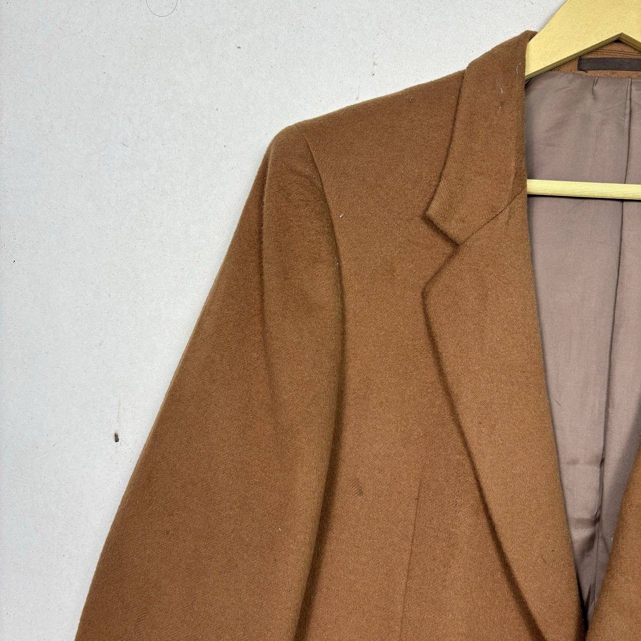 Calvin Klein Vtg Calvin Klein 100% Cashmere Blazer Japan Archive Brown M Size 38R - 4 Thumbnail