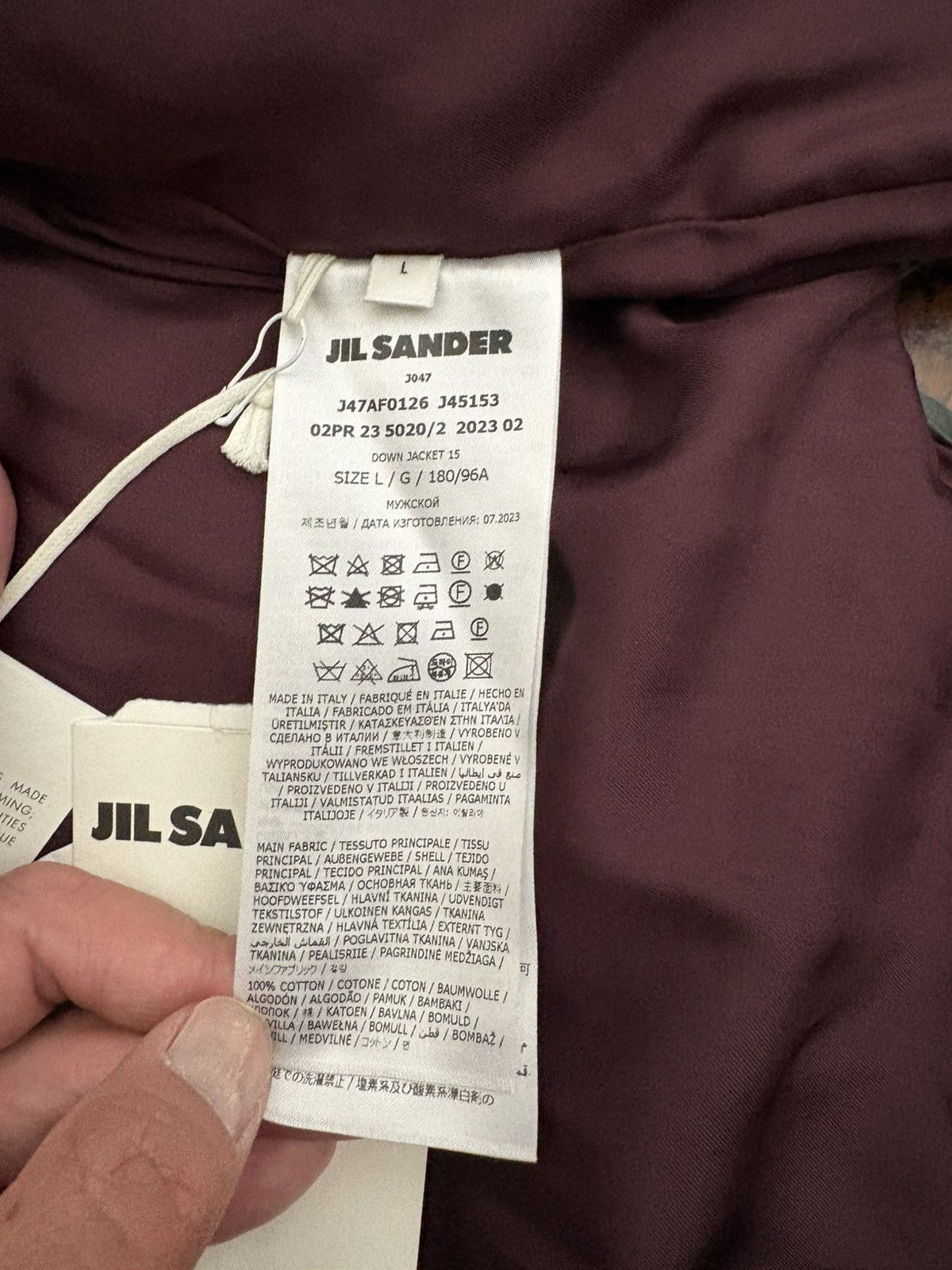 Jil Sander Jil Sander Down Jacket Harbour Blue J47AF0126 sz L Size US L / EU 52-54 / 3 - 5 Thumbnail