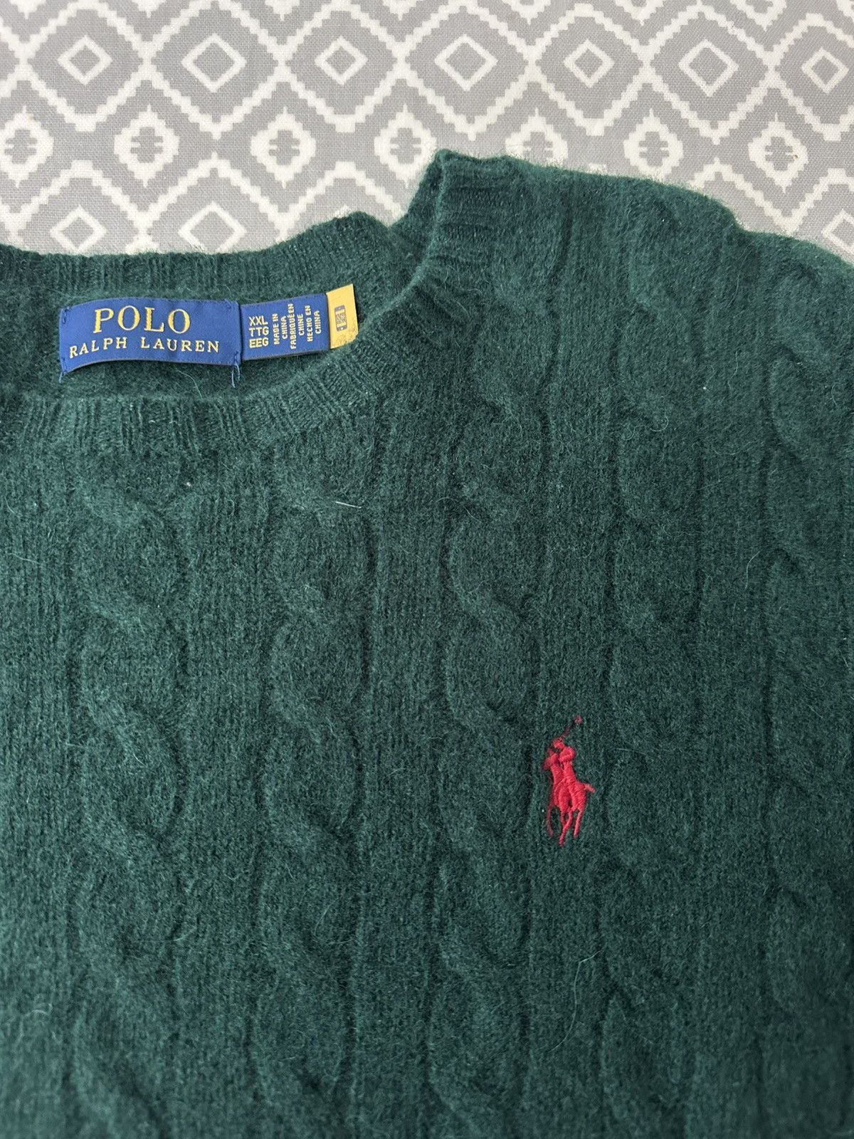 Polo Ralph Lauren Polo Ralph Lauren - Cable Knit - Wool Alpaca Hair Jumper Size US M / EU 48-50 / 2 - 2 Thumbnail