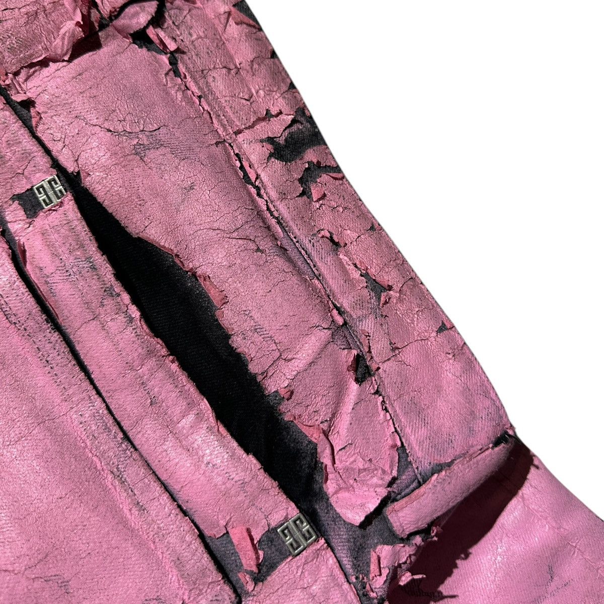 Givenchy Crackled painted thigh zip denim Size US 34 / EU 50 - 4 Thumbnail