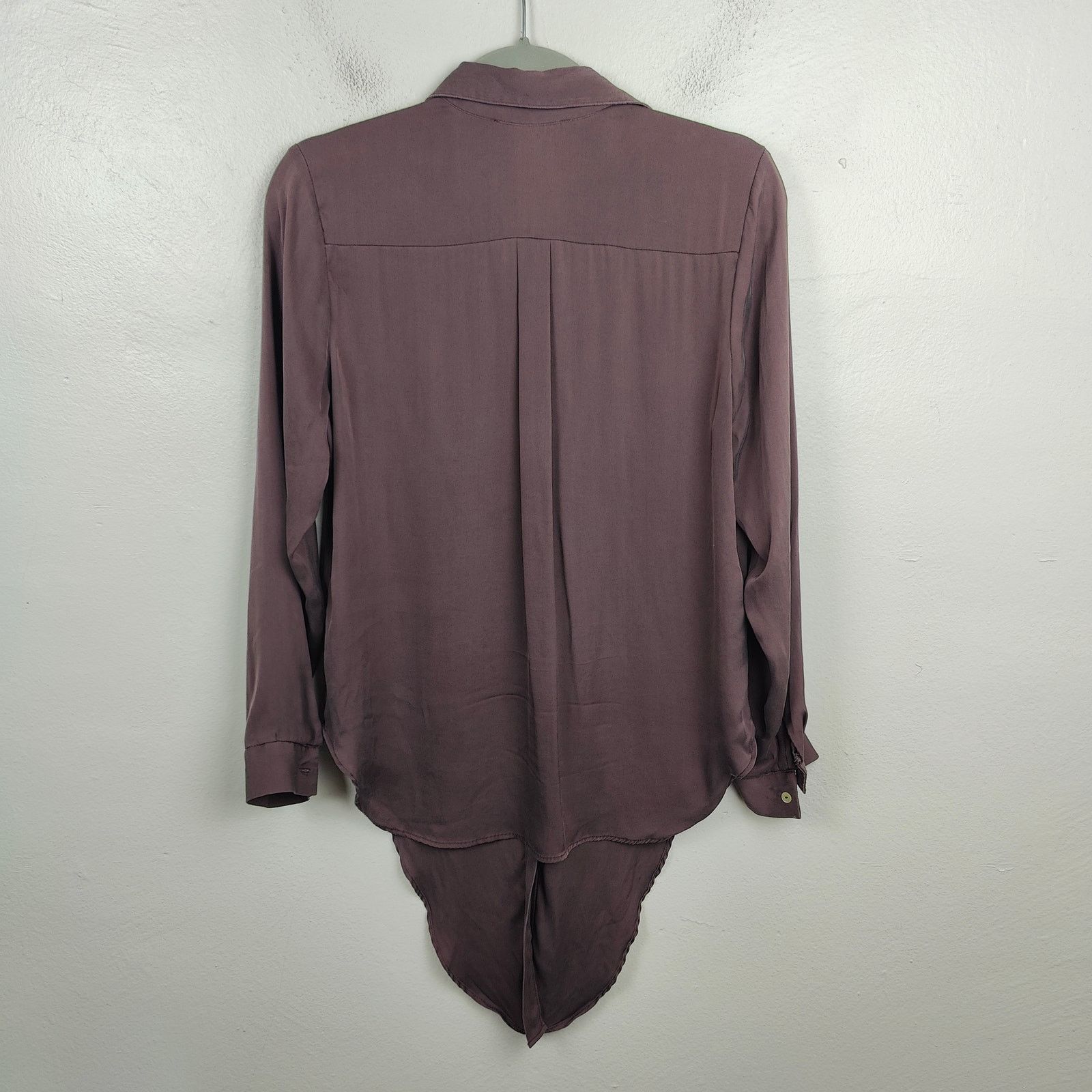 Other Nouvelle Silk95Five Stretch Silk Top Womens XS Purple Size XS / US 0-2 / IT 36-38 - 6 Thumbnail