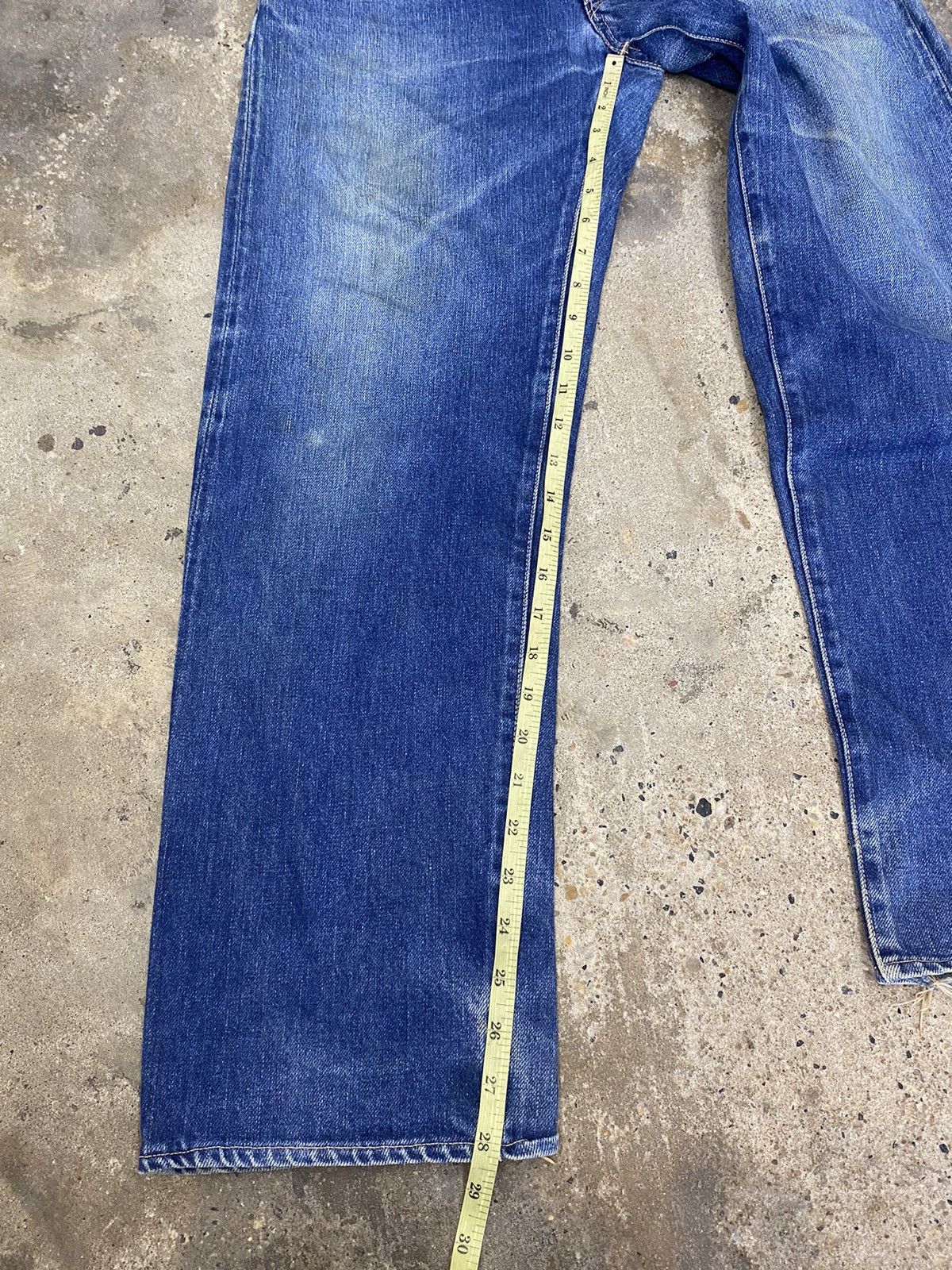 Japanese Brand × Vintage HR iron selvegde blue jeans wash japanese brand Size US 29 - 15 Thumbnail