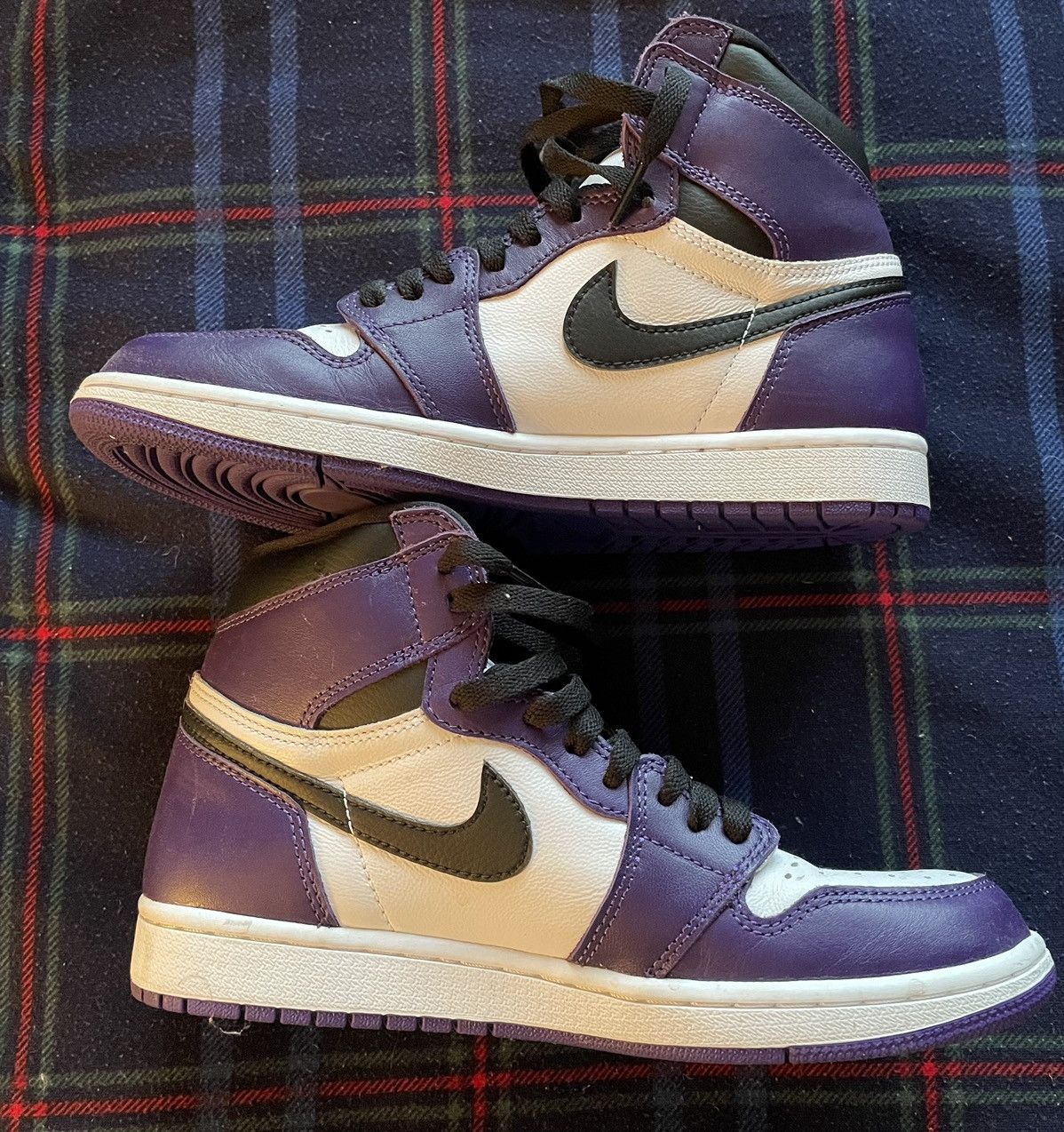 Jordan Brand × Nike Air Jordan 1 Court Purple Size US 8 / EU 41 - 2 Thumbnail