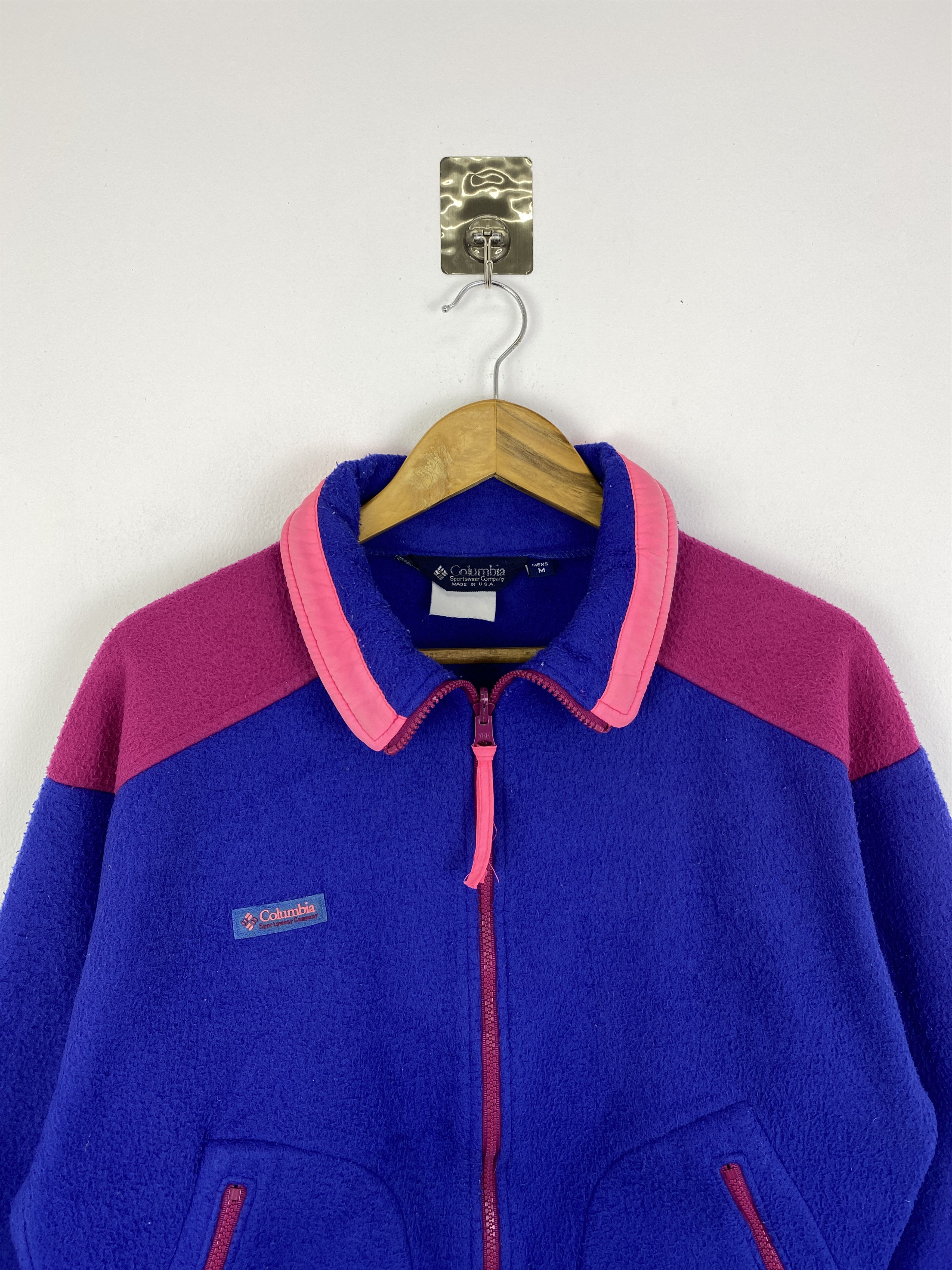 Columbia Vintage Columbia Made In Usa Fleece Zipper Up Jacket J0004 Size US M / EU 48-50 / 2 - 2 Thumbnail