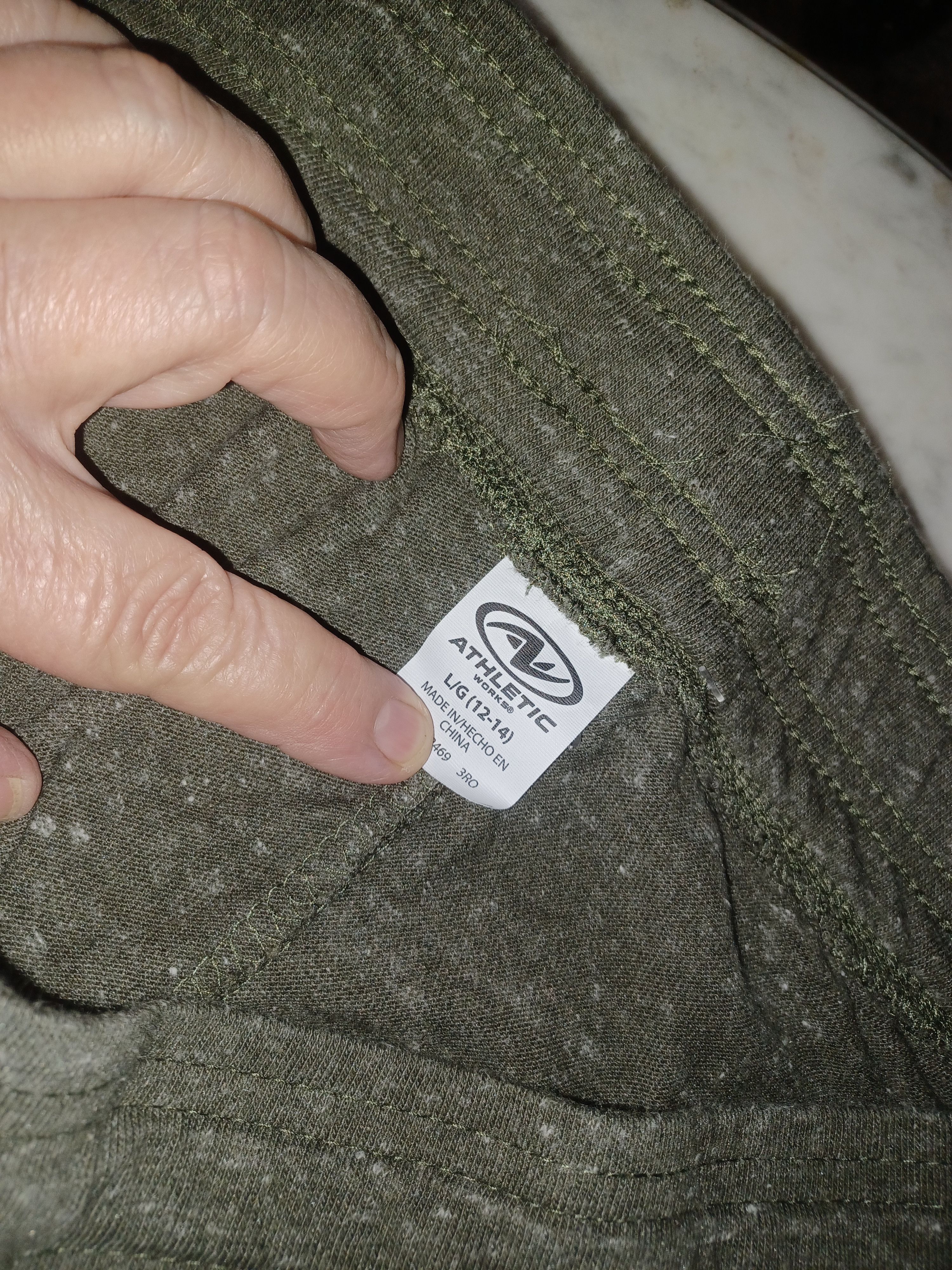 Athletic Works Athletic Women's Running Shorts L (12-14) Grayish Green Size 34" / US 12 / IT 48 - 5 Thumbnail