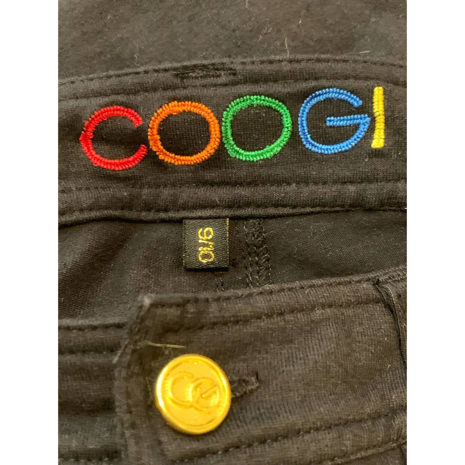 Coogi Coogi black embroidered stretch casual pants size 9/10 Size 32" / US 10 / IT 46 - 5 Thumbnail