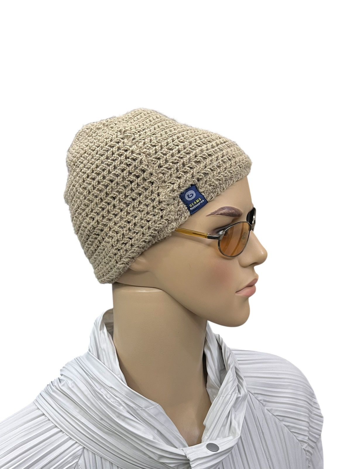 Beams Plus Vintage BEAMS USA Crochet Knit Beanie Reversible Size ONE SIZE - 1 Thumbnail
