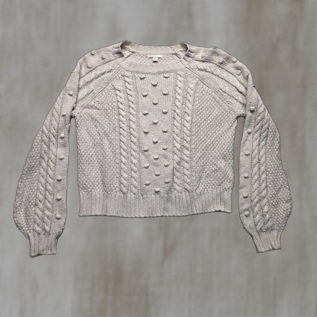 Vintage Cato Brown Long Sleeve Knit Crop Sweater Women's L Regular Casual Modern Size L / US 10 / IT 46 - 1 Thumbnail