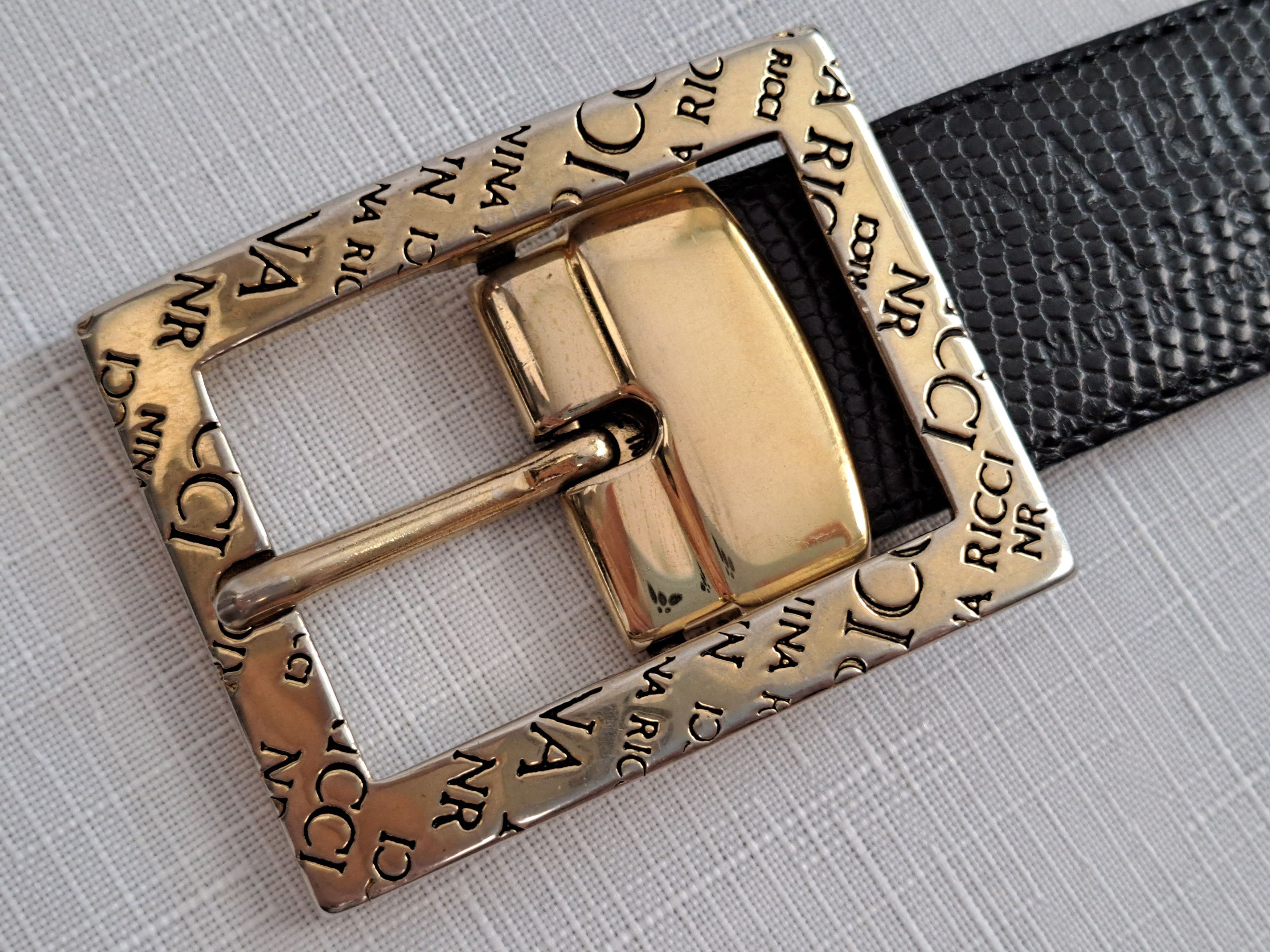 Nina Ricci Vintage Nina Ricci black belt. Made in France Size ONE SIZE - 9 Thumbnail