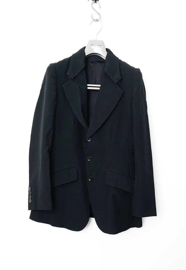 Yohji Yamamoto Yohji Yamamoto Yohji Yamamoto Removable Collar Suit Jacket Size US M / EU 48-50 / 2 - 1 Thumbnail