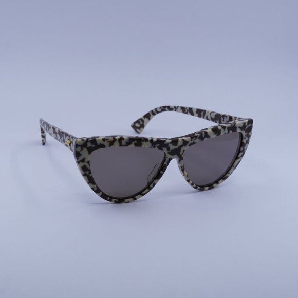 Bottega Veneta Bottega Veneta BV1018S 006 Sunglasses Brown Ivory Cat Eye Size ONE SIZE - 4 Thumbnail