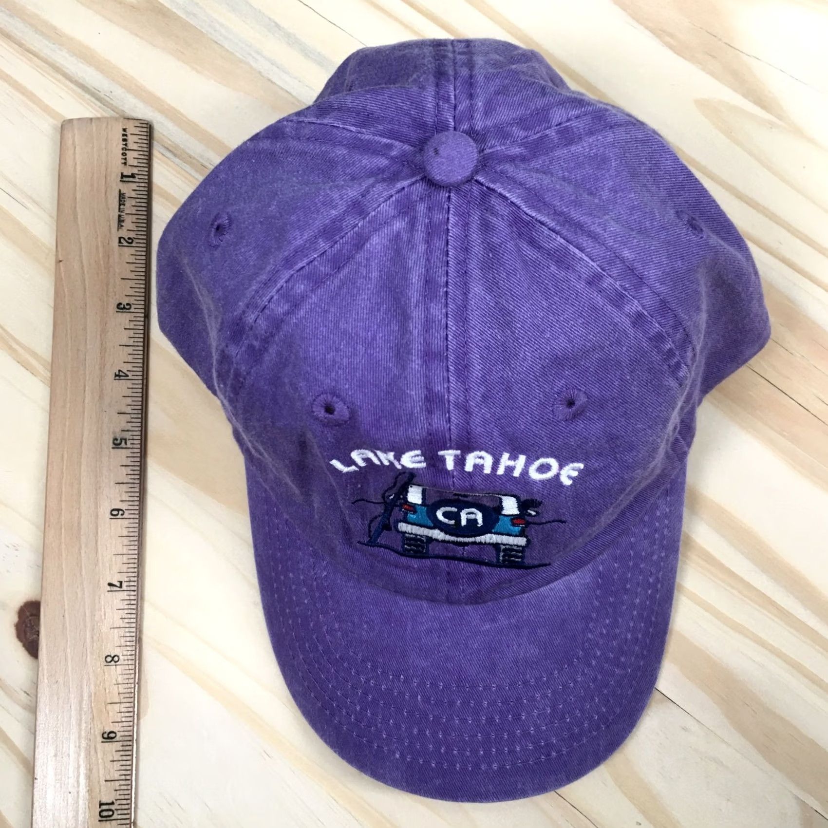 Logo 7 Fahrenheit Lake Tahoe Baseball Hat Womens Purple OS Adjustable Embroidered Logo Size ONE SIZE - 4 Thumbnail