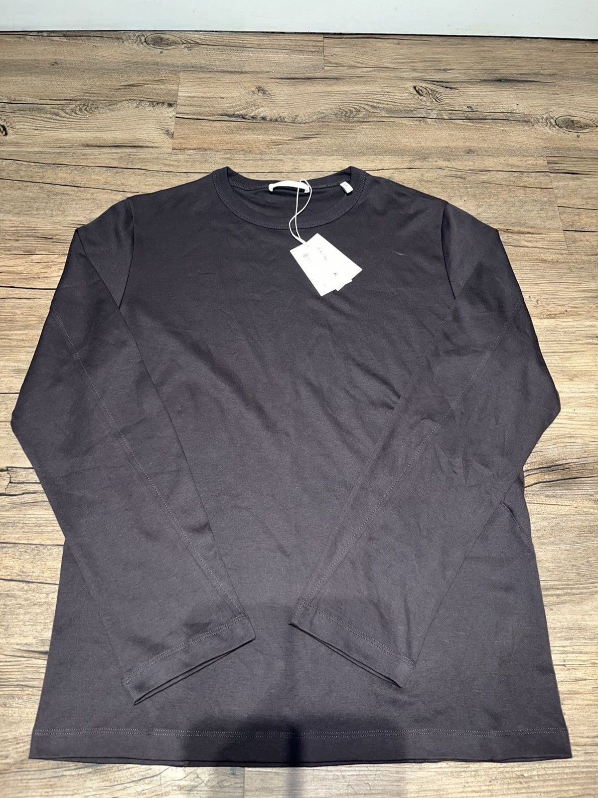 Helmut Lang Helmut Lang Apex Fitted Espresso Long Sleeve Tee Size US M / EU 48-50 / 2 - 1 Thumbnail
