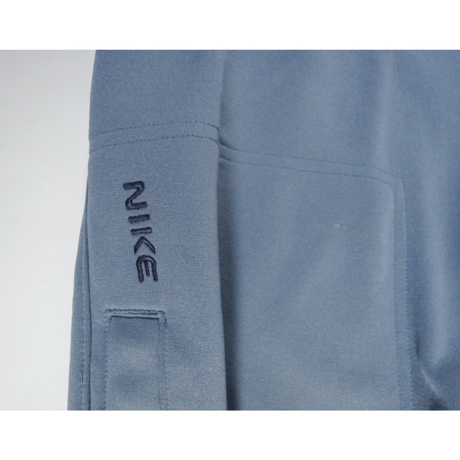 Nike VINTAGE Nike Pants Mens Large Blue Track Pant Baggy Y2K Relaxed Fit Swoosh FLAWS Size US 33 - 3 Thumbnail