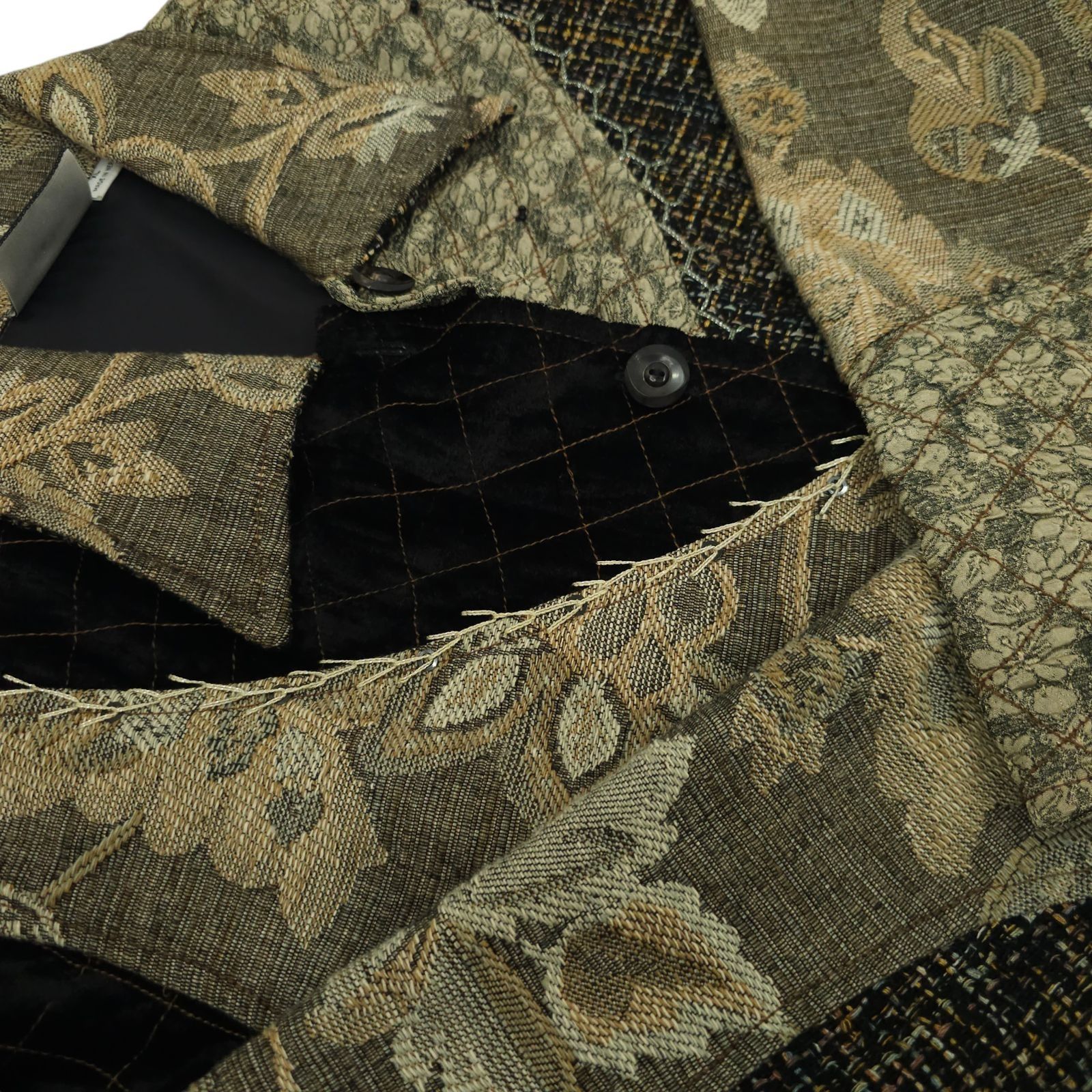 Other Yak Magik Jacket XL Floral Tapestry Patchwork Quilted Velvet Size XL / US 12-14 / IT 48-50 - 13 Thumbnail