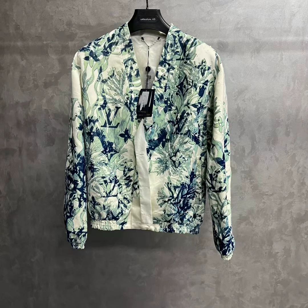 Louis Vuitton Louis Vuitton Blue Logo Embroidered Jacket Size US S / EU 44-46 / 1 - 1 Thumbnail