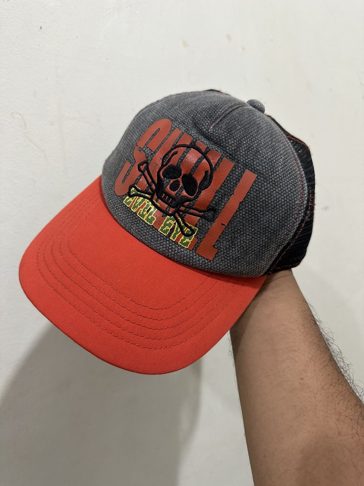 Other VTG SKULL EVIL EYES Trucker Hat Size ONE SIZE - 1 Thumbnail