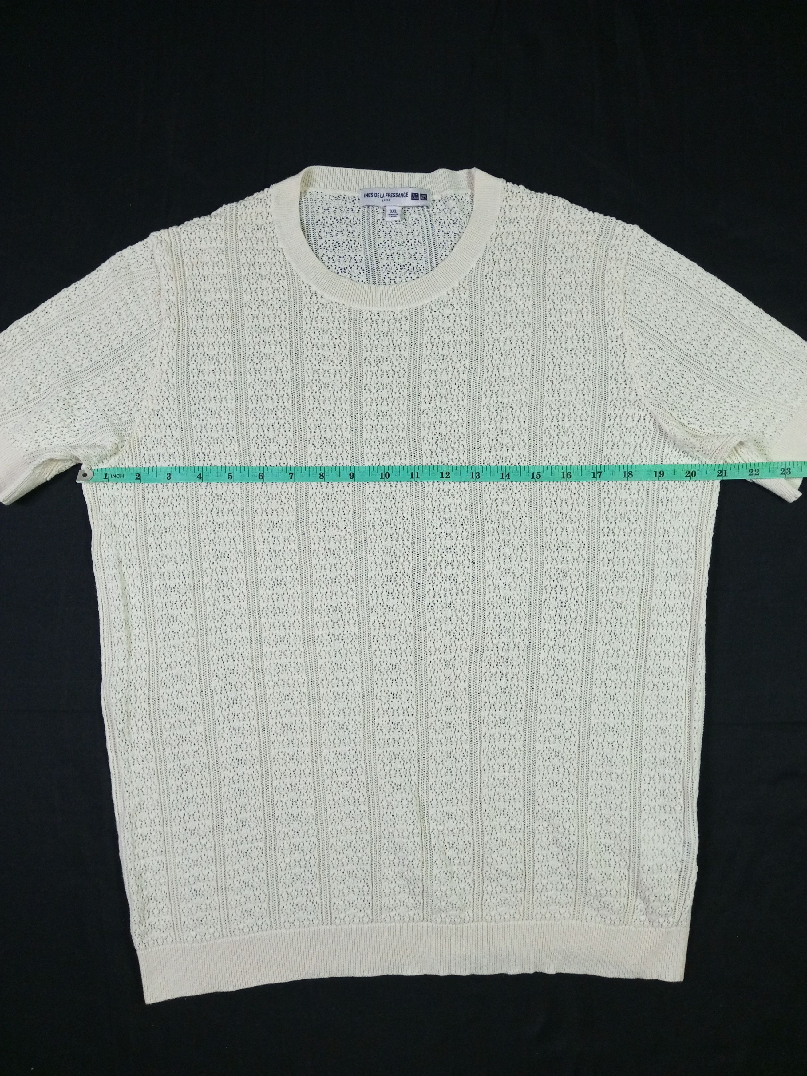 Designer × Japanese Brand × Uniqlo Uniqlo X Ines De La Fressange Mesh T Shirt Size US XXL / EU 58 / 5 - 6 Thumbnail