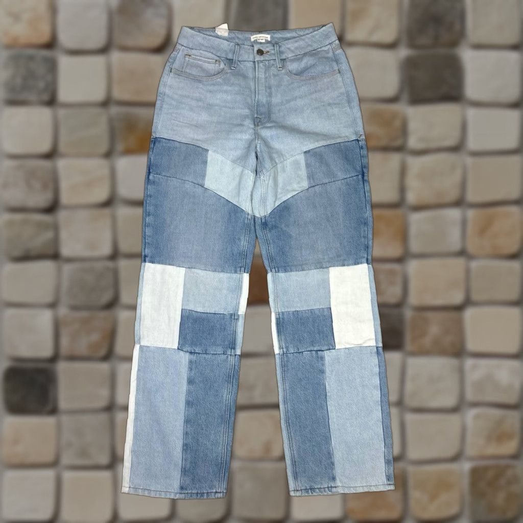 Good American VINTAGE Good American 90s Patchwork Jeans Womens 4 Blue Cotton 30x32 New Size 27" / US 4 / IT 40 - 1 Thumbnail