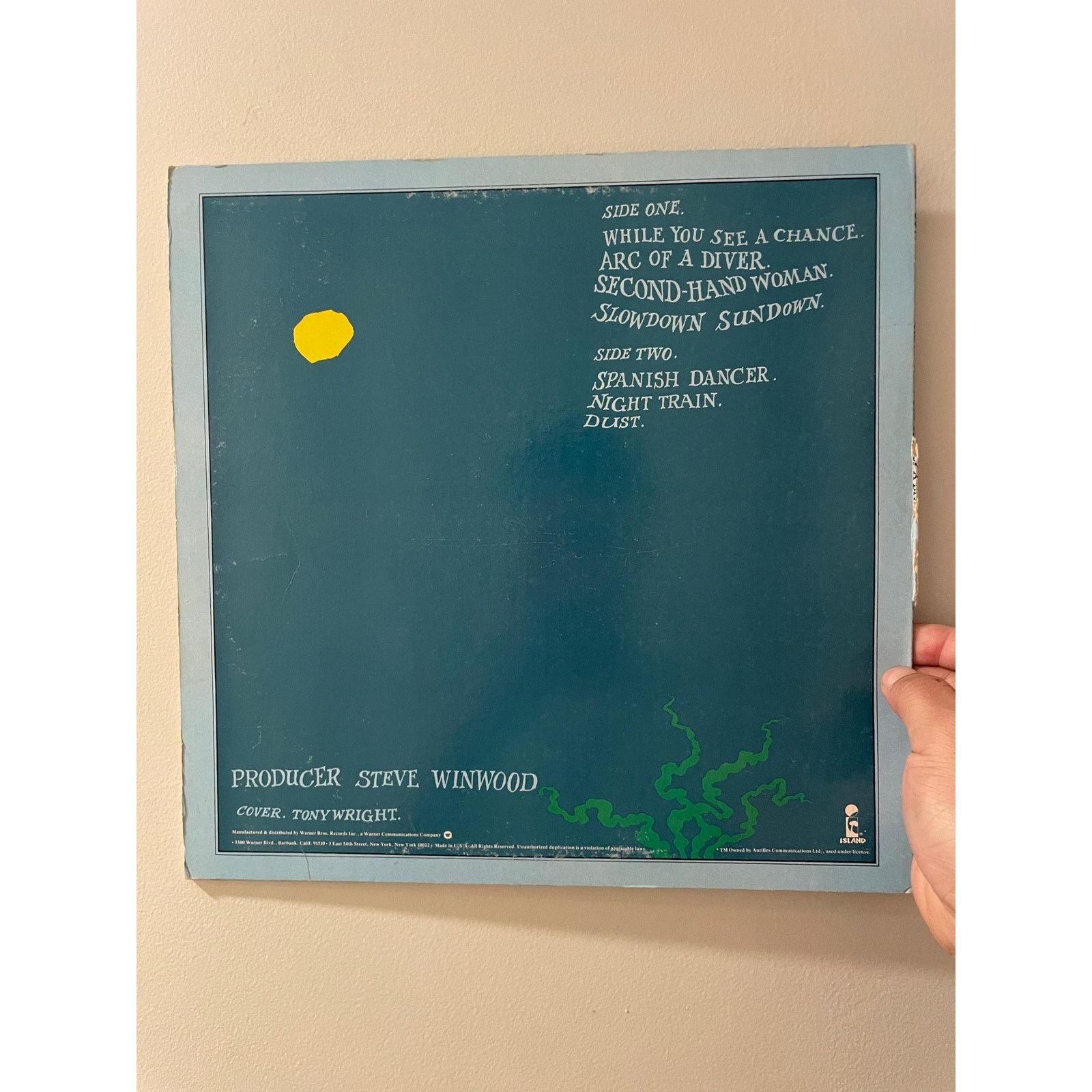INTENTIONALLY BLANK Steve Winwood - Arc Of A Diver LP vintage vinyl record rock Size ONE SIZE - 2 Thumbnail