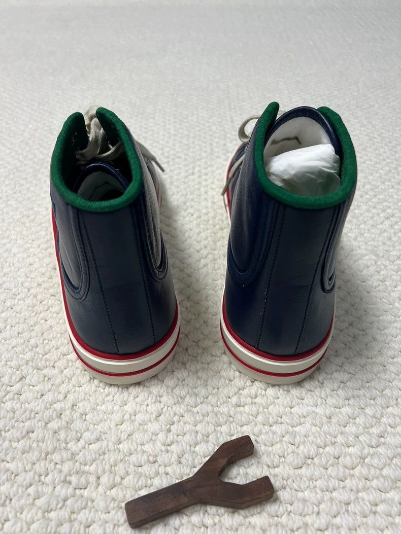 Gucci Gucci Round toe lace-up high-top 1977 series board shoes 25 Size US 9.5 / EU 42-43 - 3 Thumbnail