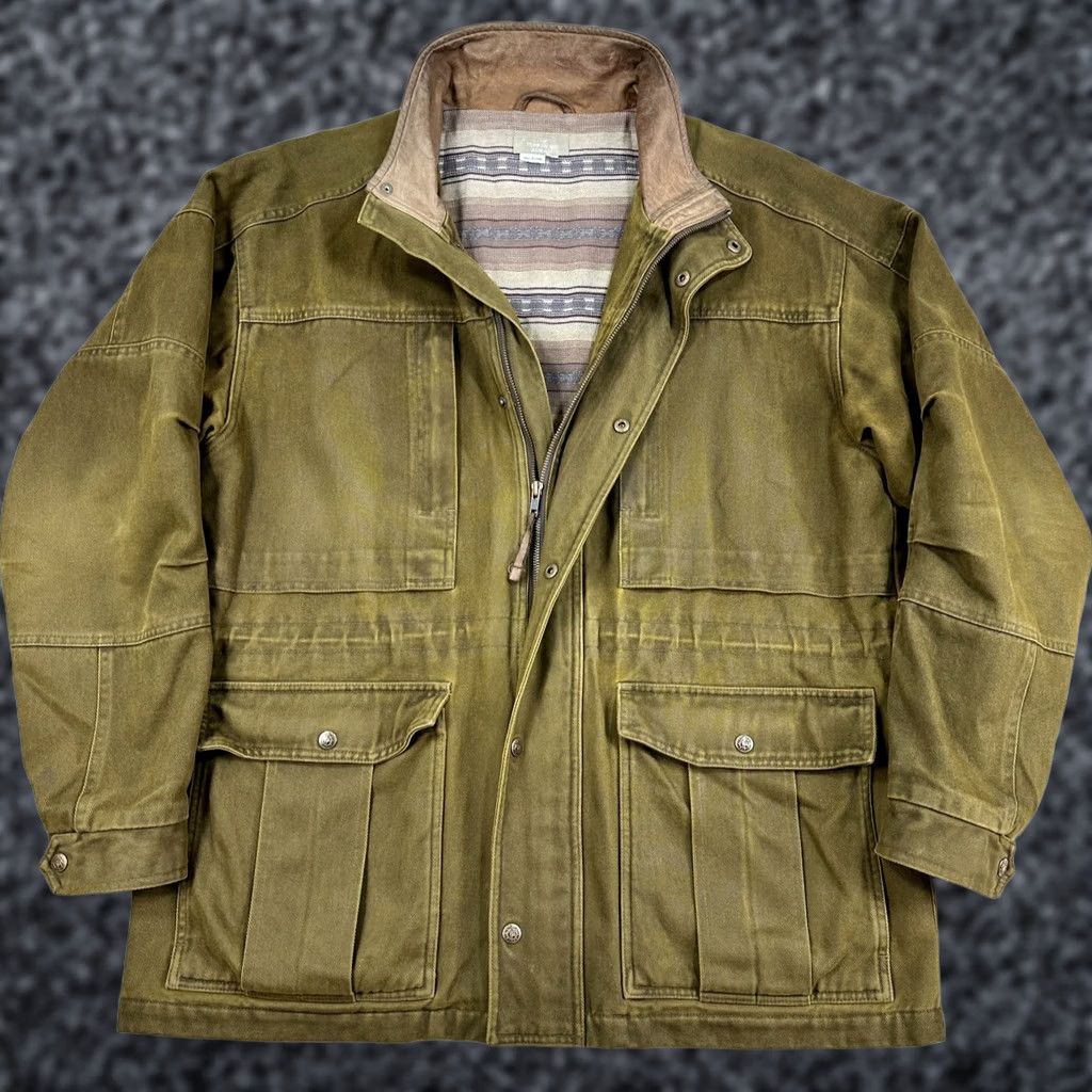 The Territory Ahead VINTAGE Territory Ahead Jacket Mens L Green Chore Aztec Blanket Lined Ranchwear Coat Size US L / EU 52-54 / 3 - 1 Thumbnail