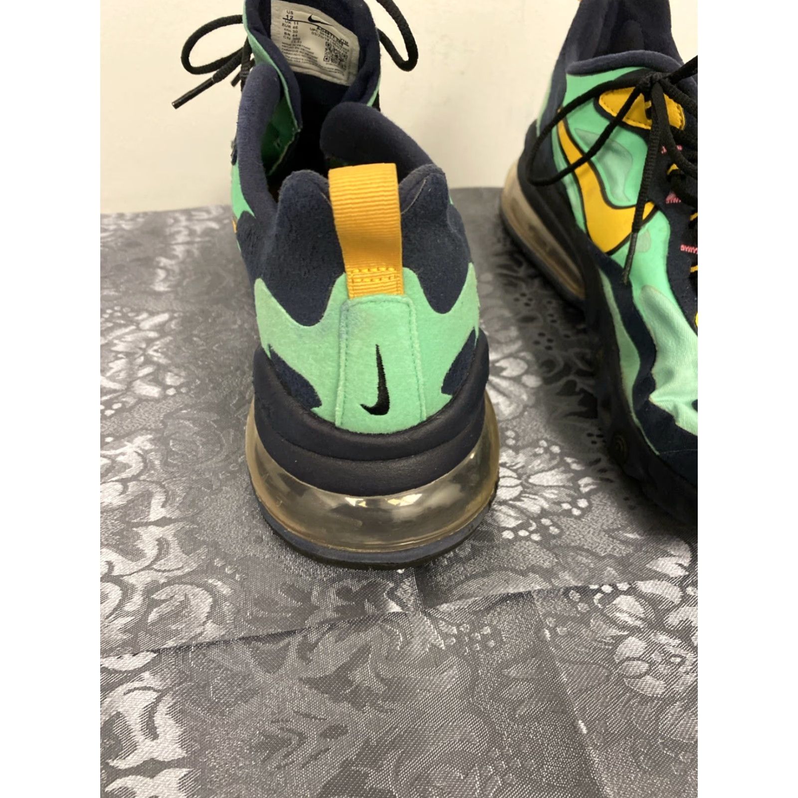 Nike Nike Air Max 270 React ENG Size 12 Mens Green Yellow Size US 11 / EU 44 - 6 Thumbnail