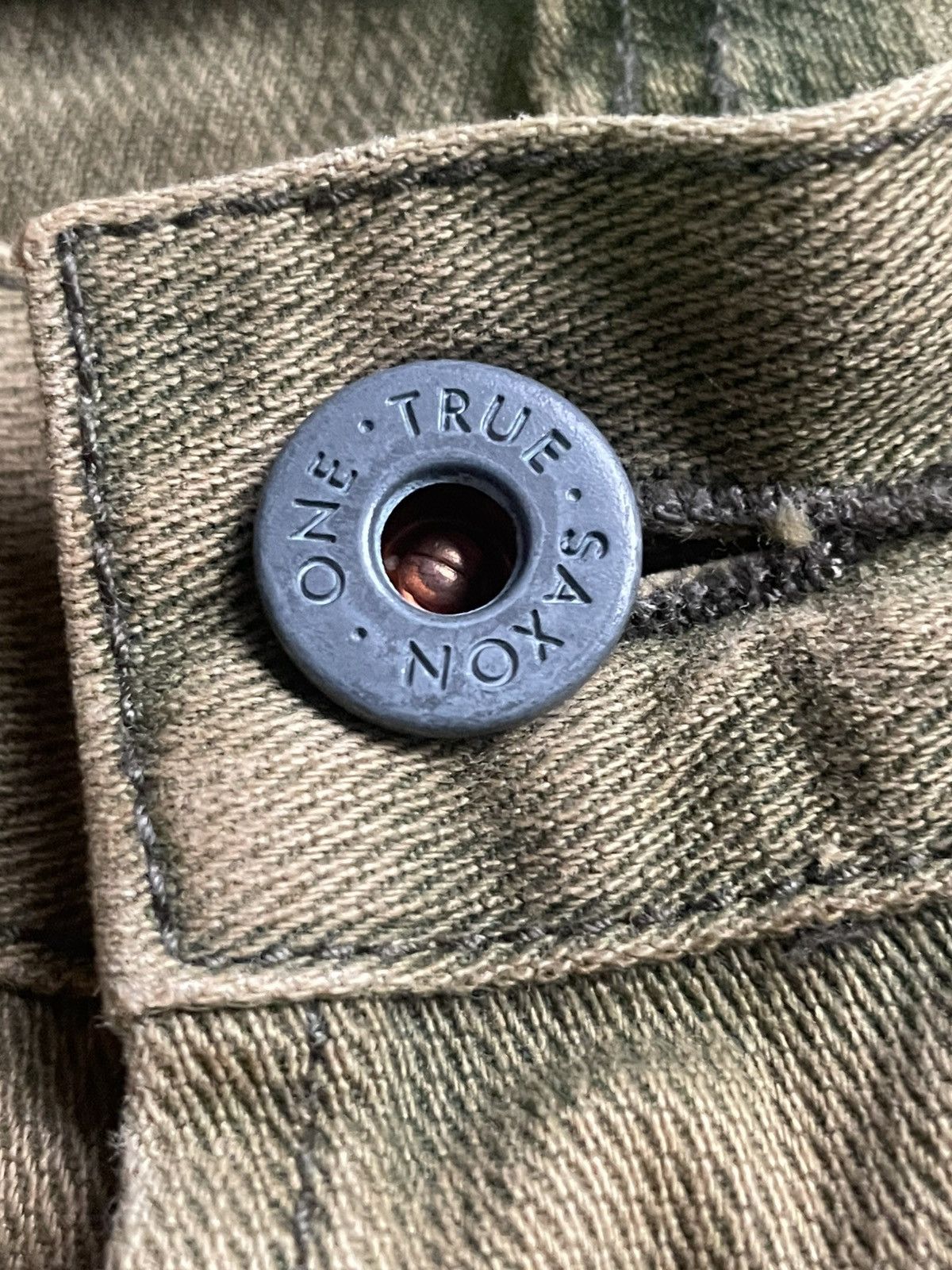 Designer × Vintage Vintage One True Saxon Denim Size US 34 / EU 50 - 20 Thumbnail